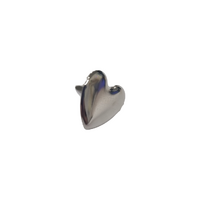 Renoir Silver Heart Paper Fastener Pack 50 CLEARANCE
