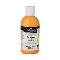 Global Colours Student Acrylic 250ml Warm Yellow