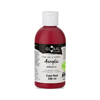 Global Colours Student Acrylic 250ml Cool Red 