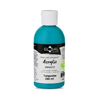 Global Colours Student Acrylic 250ml Turquoise 