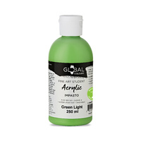 Global Colours Student Acrylic 250ml Green Light