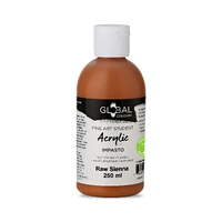 Global Colours Student Acrylic 250ml Raw Sienna 