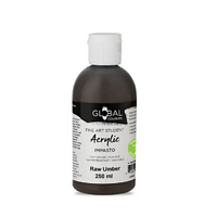 Global Colours Student Acrylic 250ml Raw Umber 