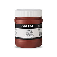 Global Acrylic Impasto 500ml Metallic Copper