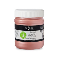 Global Acrylic Impasto 500ml Metallic Rose