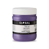 Global Acrylic Impasto 500ml Metallic Lavender