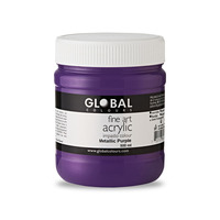 Global Acrylic Impasto 500ml Metallic Purple