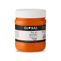 Global Acrylic Impasto 500ml Orange