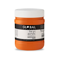 Global Acrylic Impasto 500ml Burnt Orange