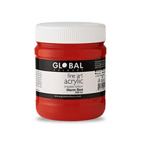 Global Acrylic Impasto 500ml Warm Red