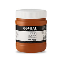 Global Acrylic Impasto 500ml Raw Sienna