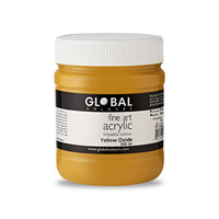 Global Acrylic Impasto 500ml Yellow Oxide