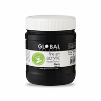 Global Acrylic Impasto 500ml Black