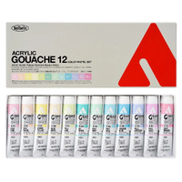 Holbein Acrylic Gouache Set 12 Pastels D442