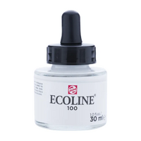 Ecoline Watercolour Ink 30ml 100 White