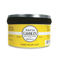 Gamblin Relief Ink Hansa Yellow Light 175ml CLEARANCE