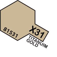 Tamiya Paint 10ml X31 Titanium Gold