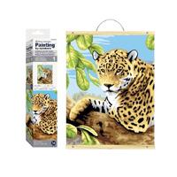 Paint by Numbers Scroll Leopard in Tree