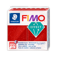 Fimo Effect Polymer Clay 202 Glitter Red 57g 