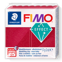 Fimo Effect Polymer Clay 28 Metallic Ruby Red 57g