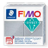 Fimo Effect Polymer Clay 81 Metallic Silver 57g