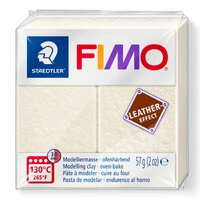 Fimo Leather Effect Polymer Clay 029 Ivory 57g