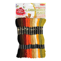 Sullivans Embroidery Floss Autumn Pack 12