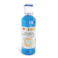 Primo Coloured Glue 240ml Cyan