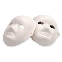 Papier Mache Mask Full Face Pack 24