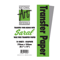 Saral Transfer Sheets Pack 10 8.5x12" Graphite