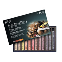 Mungyo Gallery Semi Hard Pastels Set 12 Earthtones